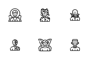 Fantasy And Magical Character Icon Pack