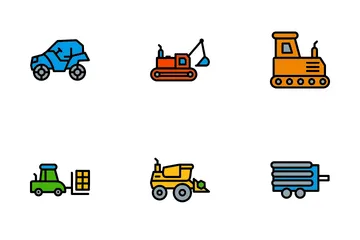 Farm Machinery Icon Pack