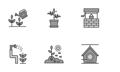 Farming And Gardening Icon Pack