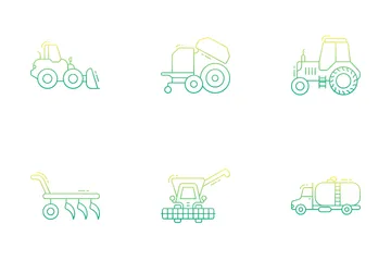 Farming Equipments Icon Pack