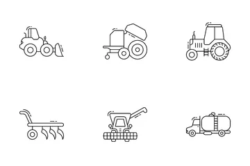 Farming Equipments Icon Pack