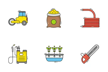 Farming Equipments Icon Pack