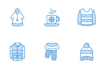 Fashion And Winter Cloth Icon Pack