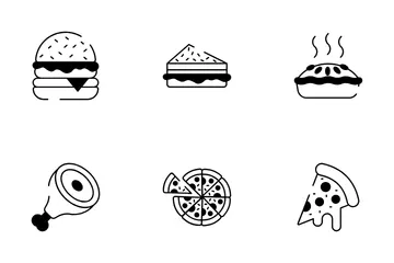 Fast Food And Drinks Icon Pack