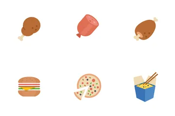 Fast Food And Meal Icon Pack
