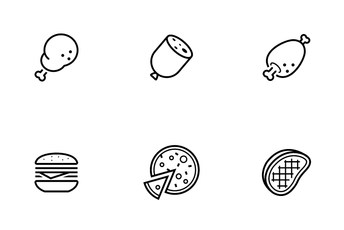 Fast Food And Meal Icon Pack