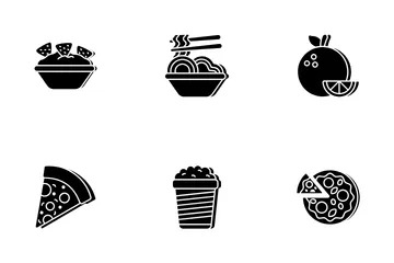 Fast Food And Vegetables Icon Pack