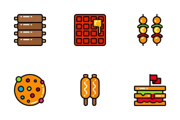 Fast Food - Bright Fill Icon Pack
