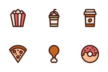 Fast Food Colour Icon Pack