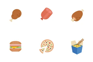 Fast Food und Essen Symbolpack