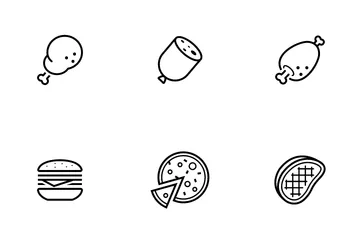 Fast Food und Essen Symbolpack