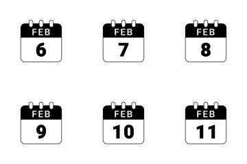 FEB DATE Icon Pack