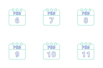 FEB DATE Icon Pack