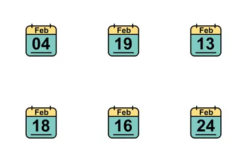 February 2017 - 2 - Line Filled Icon Pack