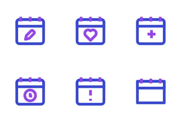 Fecha y hora Paquete de Iconos