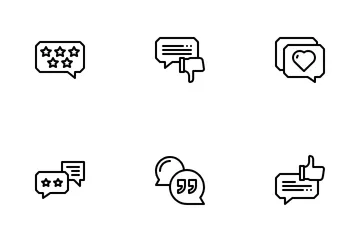 Feedback And Testimonials Icon Pack