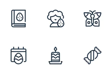 Felices Pascuas Paquete de Iconos