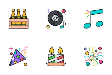 Feliz año nuevo - Vol 2 Paquete de Iconos