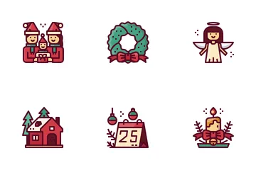 Feliz navidad Paquete de Iconos