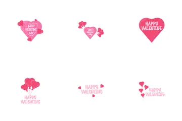 Feliz San Valentin Paquete de Iconos