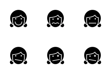 Female Emotion Icon Pack