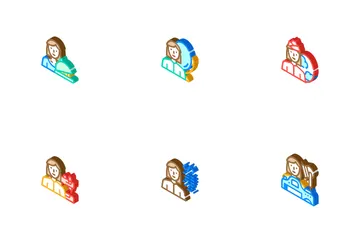 Female Occupation Icon Pack