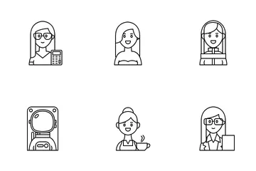 Female Occupations 2 Icon Pack