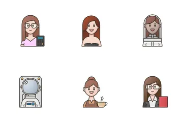 Female Occupations 2 Icon Pack