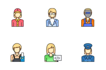 Female Profession Icon Pack