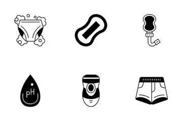 Feminine Hygiene Icon Pack