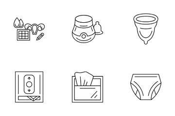 Feminine Hygiene Icon Pack