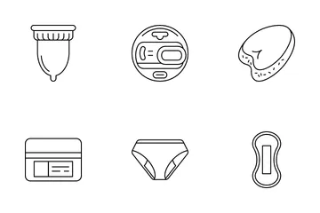 Feminine Hygiene Icon Pack