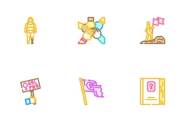 Feminist Female Women Icon Pack