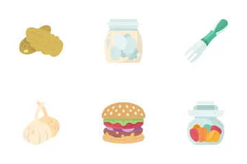 Fermented Pickles Icon Pack