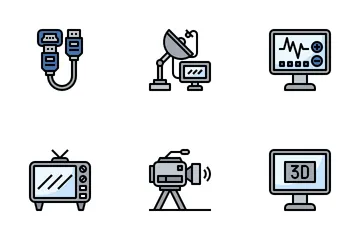 Fernsehen Symbolpack