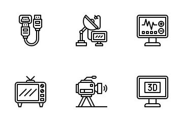 Fernsehen Symbolpack