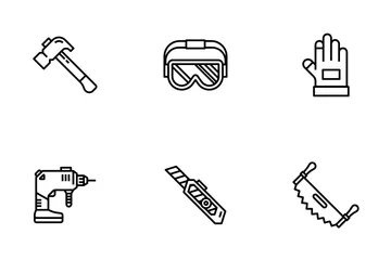 Ferramentas de carpintaria Pacote de Ícones