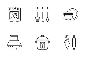 Utensílios de cozinha Icon Pack