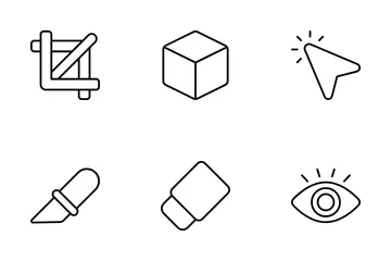 Ferramentas de edição e design Pacote de Ícones