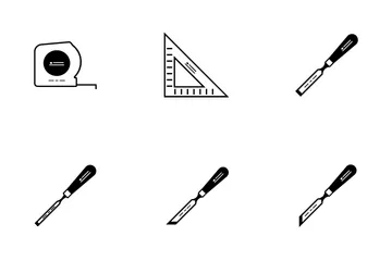 Ferramentas manuais para carpintaria Pacote de Ícones