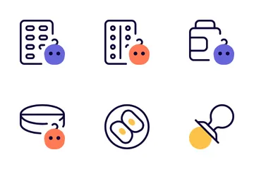 Fertility Pregnancy Icon Pack