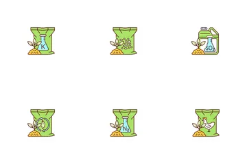 Fertilizers Type Icon Pack