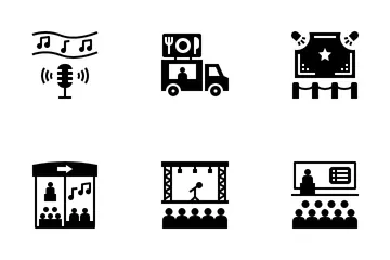 Festivalization And Exhibition Icon Pack