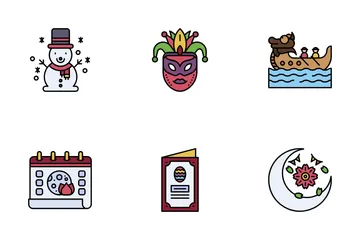 Festivals And Holidays Icon Pack