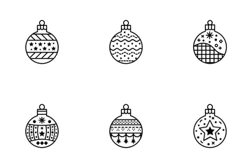 Festive Bauble Elements Icon Pack