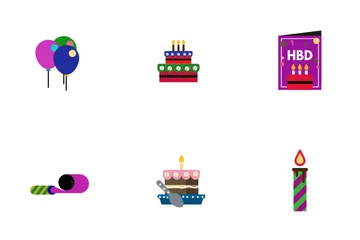 Fête d'anniversaire Pack d'Icônes