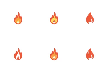 Feuerflamme Symbolpack