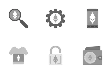 Fichas no fungibles Paquete de Iconos