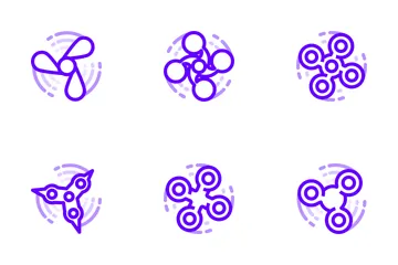 Fidget Spinner - Venom Purple Icon Pack