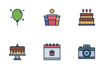 Fiesta de cumpleaños Icon Pack